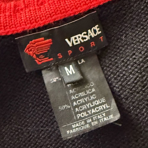 Versace Sport sleeveless sweater black and red like new Medium/Large
