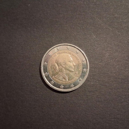 2 Euro Maria Callas commemorative coin used, 2023