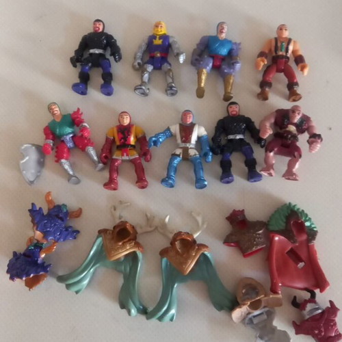Fisher Price Imaginext action figures set of 9 like new with armor