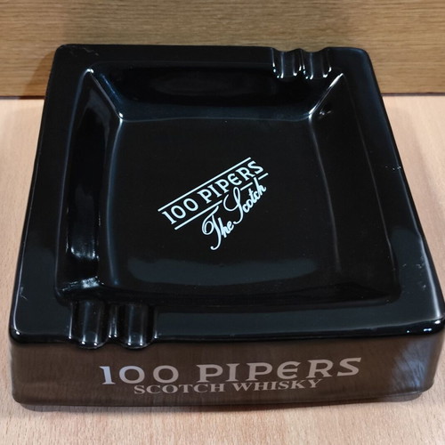 100 Piper's Scotch Whisky Ceramic Ashtray like new