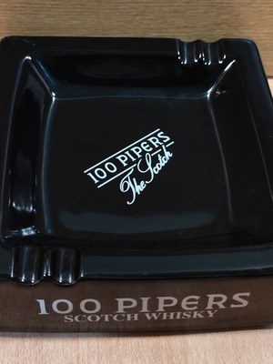 100 Piper's Scotch Whisky Ceramic Ashtray like new