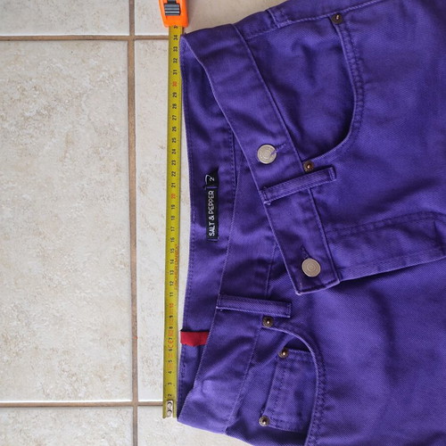 Salt & Pepper denim shorts, purple, size S