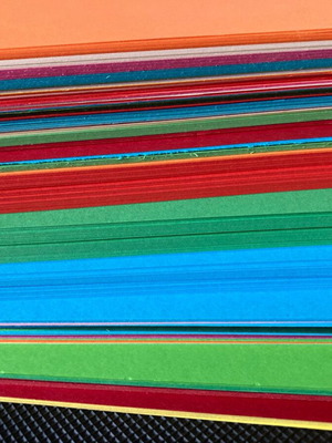 Canson colored cardboard A4 like new, 80+ pieces