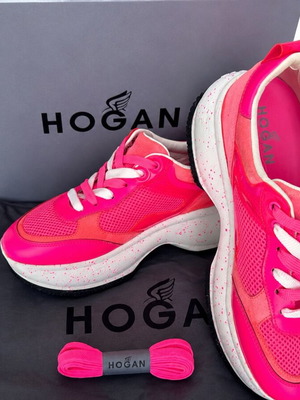 Hogan Maxi I Active Fuchsia Fluo Sneakers Size 40 Like New