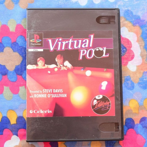Virtual Pool PS1 game, sports billiards simulation
