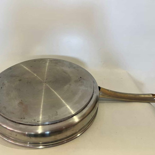 Stainless Steel Suprema Frying Pan used, Portugal 4.5x46x27