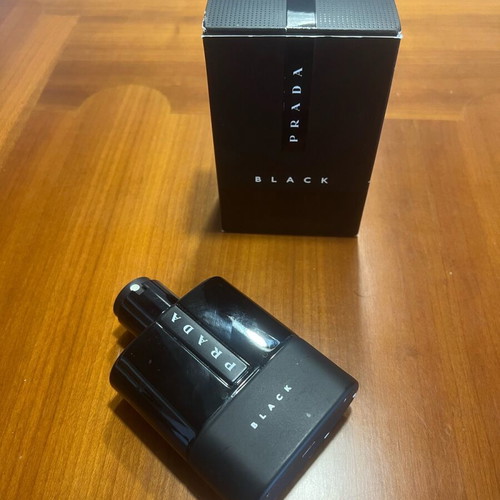 Prada Black empty bottle used with box
