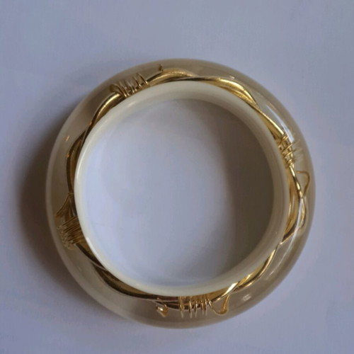 Bracelet bone with gold details like new