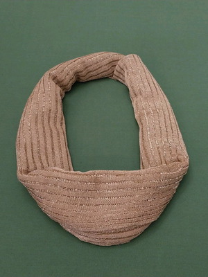 Crochet scarf gold color new