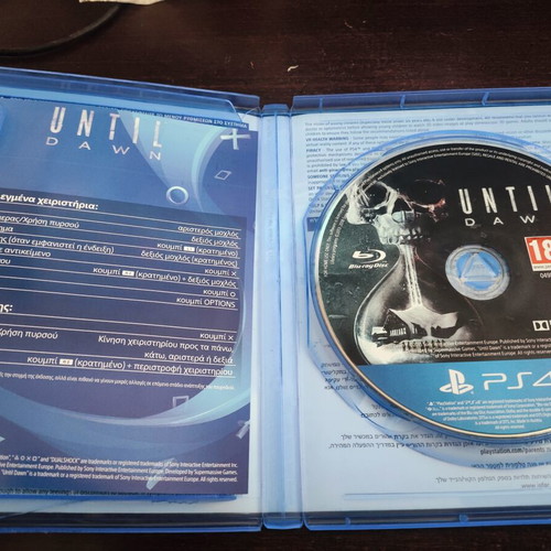 Until Dawn PlayStation 4 game like new