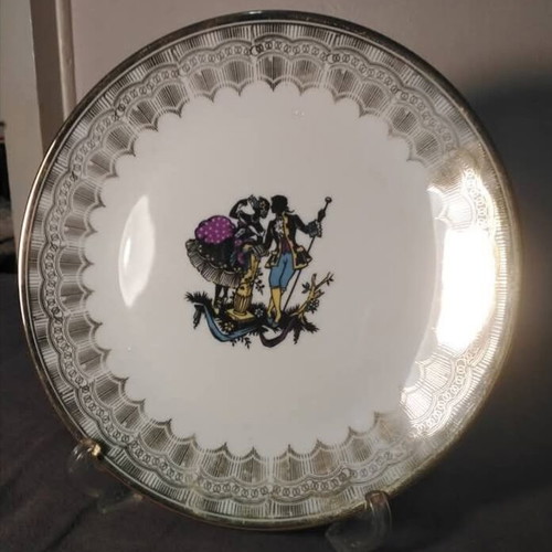 Bavaria antique collectible large decorative plate porcelain