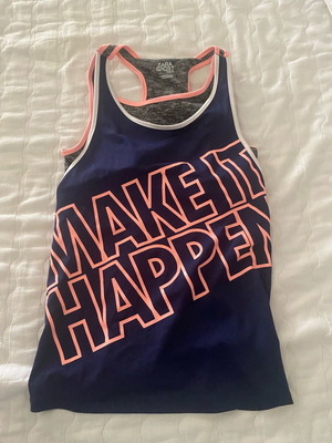 Zara sports top like new, blue, size 14 years