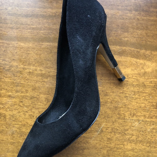 Menbur suede leather pumps used, size 40, black