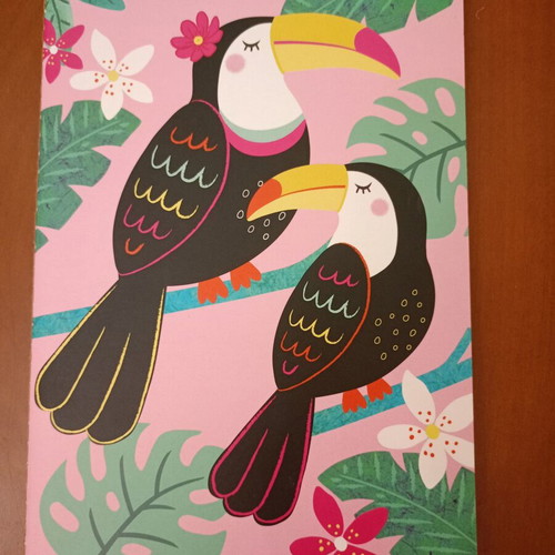 Sass & Belle Tiki Toucan Notebook new with tropical design