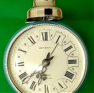 Vintage eπιτραπέζιο μηχανικό ρολόι-ξυπνητήρι Jantar