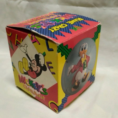 Vintage spherical Rubik's-type puzzle "Mickey's Challenge" like new, 90s