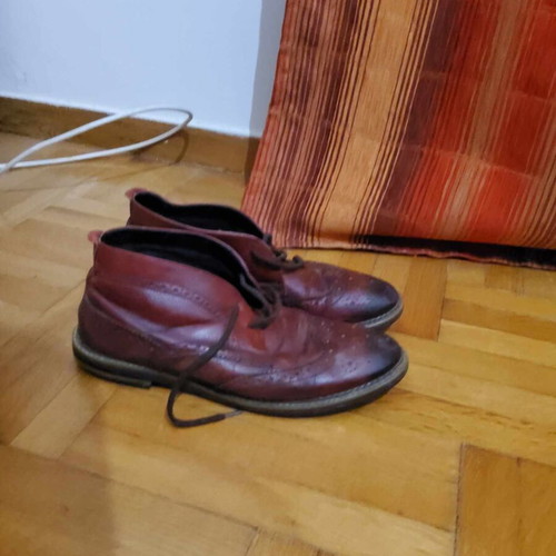 Men's leather shoes used, size 44, scarponi style