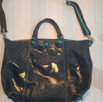 GABS shoulder bag blue genuine leather like new