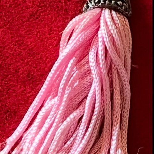 Worry beads made of rose quartz stones new