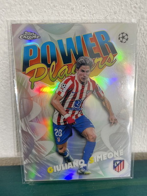 Topps Chrome 2026 UCC Power Players Giuliano Simeone card like new
