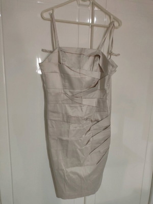 Kanellis midi dress used, champagne color, size M