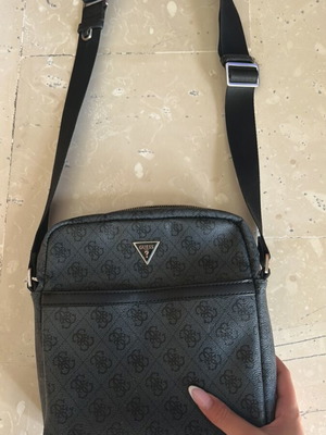 Guess crossbody bag, black and grey