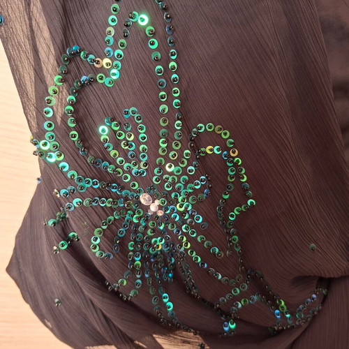 Morgan top size Small black with rhinestones like new