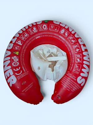Fred's Swim Academy Baby Swimtrainer like new, red, 6 months to 4 years