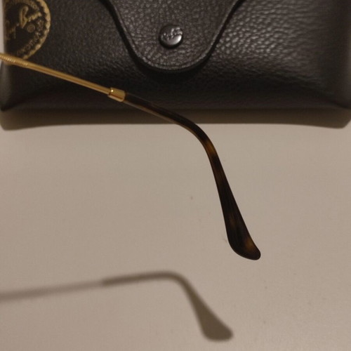 Ray-Ban Hexagonal Flat Lenses Sunglasses like new, gold frame green lenses
