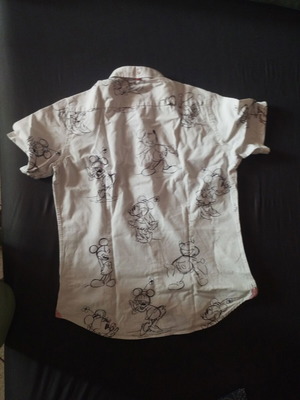 Πουκάμισο Mickey Mouse καινούργιο, βαμβακερό, μαύρο και άσπρο, για 12 ετών