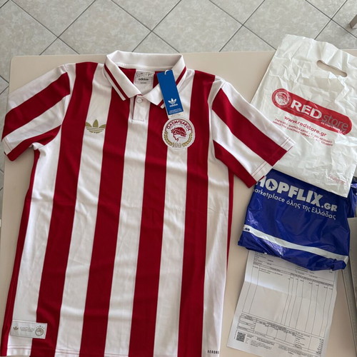 Olympiakos Anniversary Jersey medium authentic, unworn