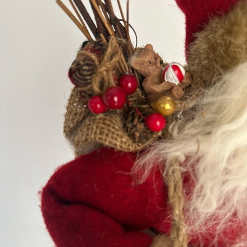 Santa large standing with light like new, 55 cm