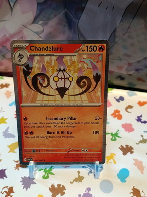 Κάρτα Pokémon Chandelure (WHT 018) White Flare, σαν καινούργια