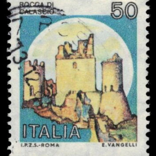 Γραμματόσημο Ιταλίας Rocca di Calascio 50 Lire σαν καινούργιο, Castelli d’Italia