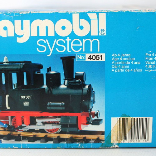 Playmobil System 4051 Vintage 1985 Train Steam Engine LGB new