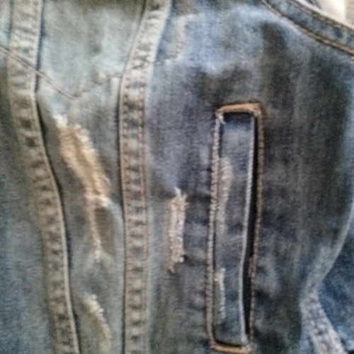 Pink Woman denim vest like new, blue, size XS