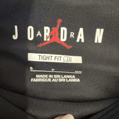 Jordan cycling shorts size S like new, black with red details