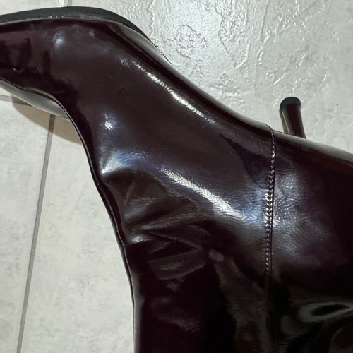 Zara pointed ankle boots burgundy new, size 36, kitten heel