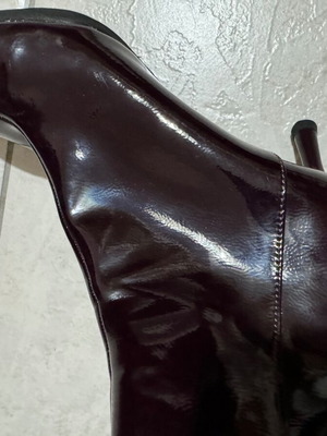 Zara pointed ankle boots burgundy new, size 36, kitten heel
