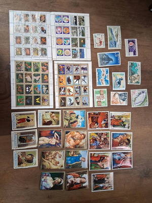 Thematic stamps used, all together