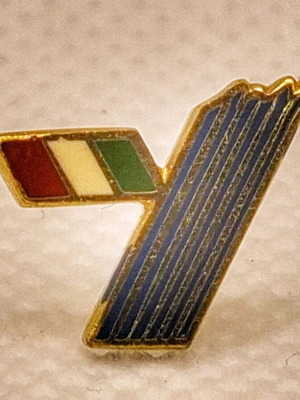 Collectible pin of Italian Football Federation like new old design