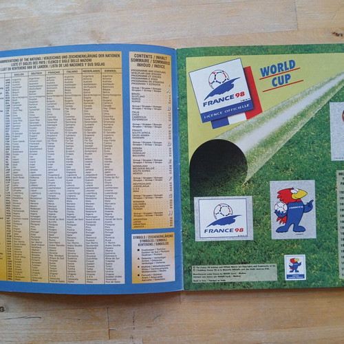 Panini France 1998 Official Reprint Album like new