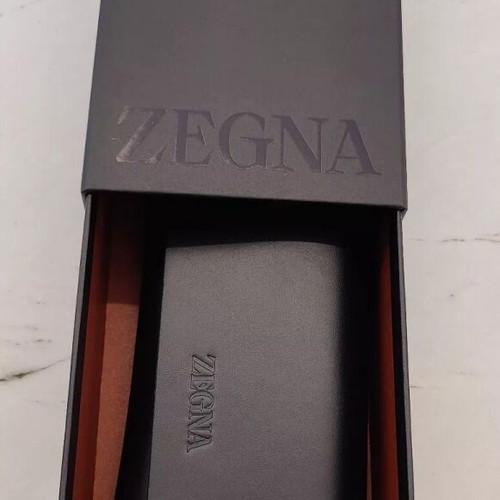 Zegna sunglasses case new black with card, cloth and box