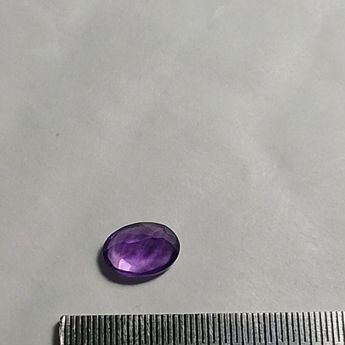 Oval amethyst gemstone new, authentic for jewellery