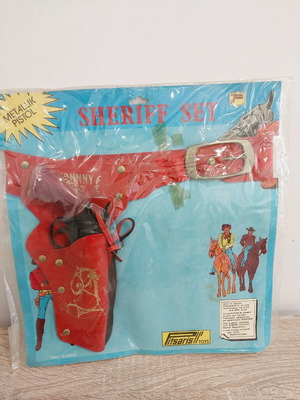 Sheriff set Pitsaris toys new, holster with pistol