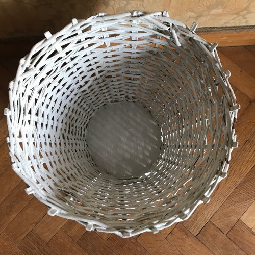 Woven office basket used