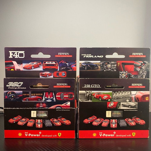 Ferrari Cars used, models 360 Challenge, F40, 599GTB Fiorano, 250 GTO