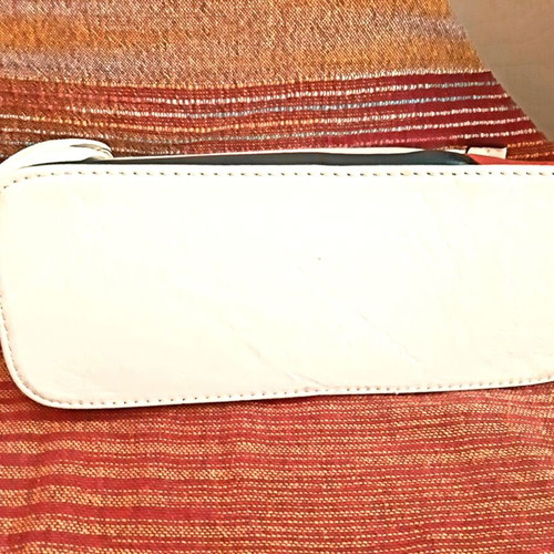 Shoulder bag like new, white multicolor