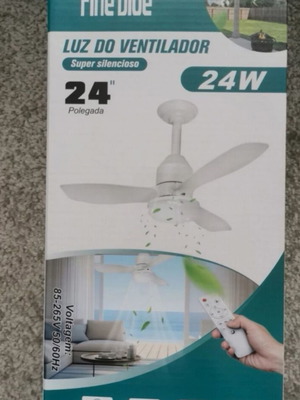 Ceiling fan Φ62cm with LED E27 lamp and remote control new