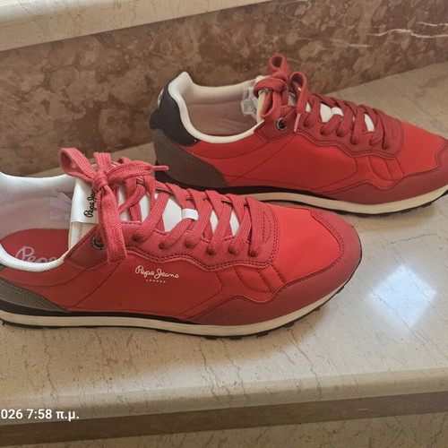 Pepe Jeans Natch Male PMS30945 Red Athletic Shoes new, size 45